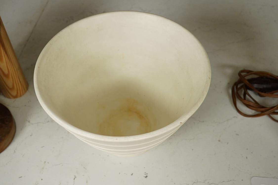 A Keith Murray for Wedgwood, a banded bowl, stamped to the base, 14cm high